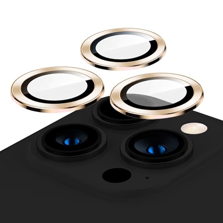 Hyphen Camera Lens Protector for iPhone 14 Pro/Pro Max, Gold