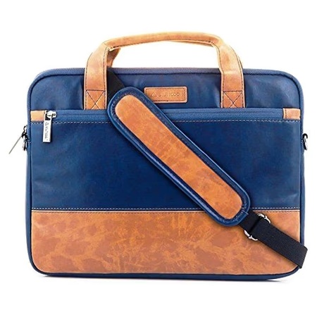 Stuffcool Lush Laptop Bag for 35.56 cm (14 inch) MacBook Pro, Blue and Brown, VGSLBG14