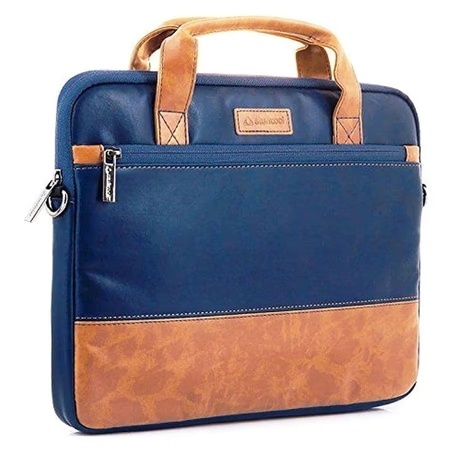 Stuffcool Lush Laptop Bag for 35.56 cm (14 inch) MacBook Pro, Blue and Brown, VGSLBG14 3 Stuffcool Lush Laptop Bag for 35.56 cm (14 inch) MacBook Pro, Blue and Brown, VGSLBG14