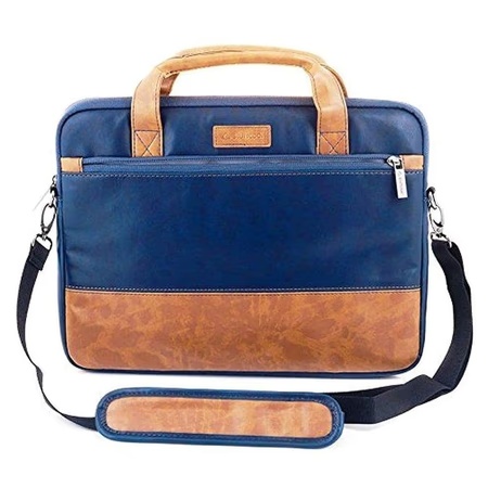 Stuffcool Lush Laptop Bag for 35.56 cm (14 inch) MacBook Pro, Blue and Brown, VGSLBG14 5 Stuffcool Lush Laptop Bag for 35.56 cm (14 inch) MacBook Pro, Blue and Brown, VGSLBG14