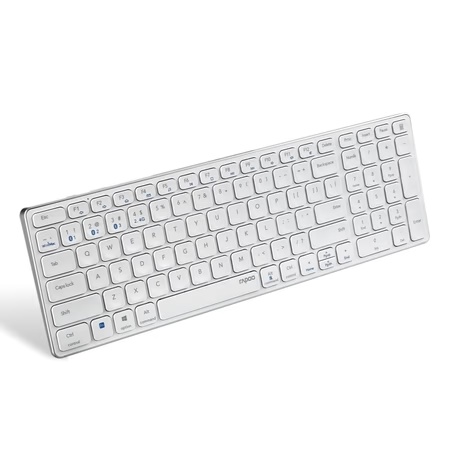 Rapoo E9350G C-Type Rechargeable Bluetooth Wireless Multi-Device Keyboard, White
