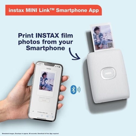 Fujifilm Instax Mini Link 2 Smartphone Printer, White