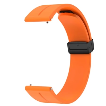 Noise 22 mm Magnetic Snap-on Silicon Smartwatch Strap, Orange