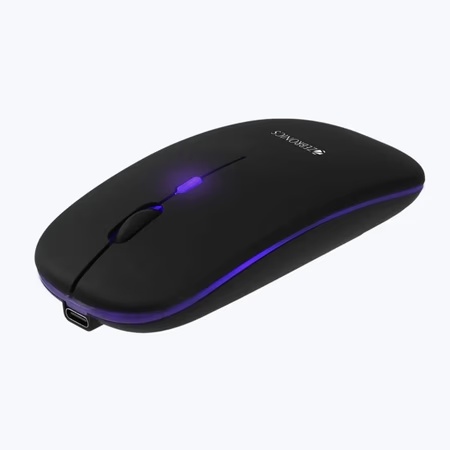 Zebronics MS-ZEB 2.4 GHz Wireless Optical Mouse, Blanc Black