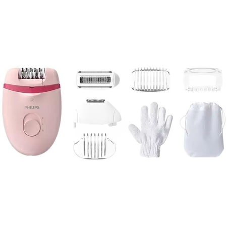 Philips BRE285/00 Satinelle Essential Corded Epilator, Pink