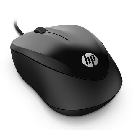 HP 1000 Wired Mouse, Black