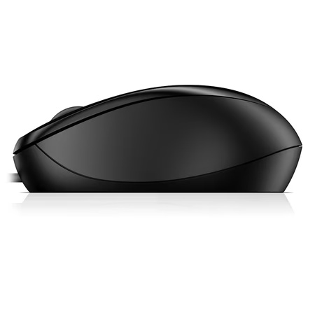 HP 1000 Wired Mouse, Black