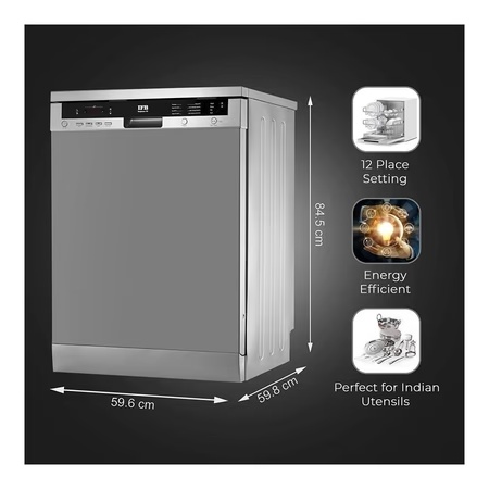 IFB 12 Place Settings Under-Counter Dishwasher with Adjustable Racks and Quick Wash, NEPTUNE VX Dark Silver 2 IFB 12 Place Settings Under-Counter Dishwasher with Adjustable Racks and Quick Wash, NEPTUNE VX Dark Silver