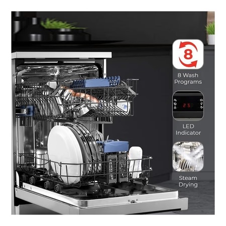 IFB 12 Place Settings Under-Counter Dishwasher with Adjustable Racks and Quick Wash, NEPTUNE VX Dark Silver 4 IFB 12 Place Settings Under-Counter Dishwasher with Adjustable Racks and Quick Wash, NEPTUNE VX Dark Silver
