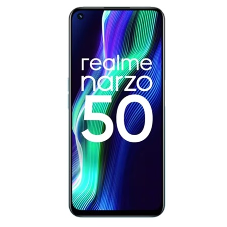 (Refurbished) Realme Narzo 50 4 GB RAM, 64 GB, Speed Blue, Mobile Phone, Gently Use(GU)
