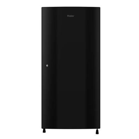 Haier 195 litres 3 Star Single Door Refrigerator, Black Brushline HRD-1953CKS-E
