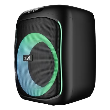 boAt Partypal 195 with upto 6 hrs Playtime, Dynamic RGB LEDs, 50 Watt Bluetooth Wireless Speaker with Mic for karaoke (Active Black)