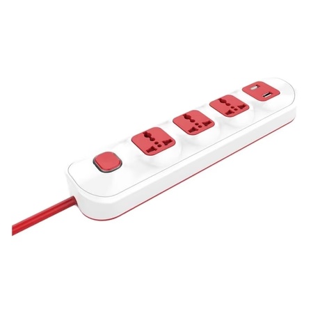 GM 4 SQ 4+1 Spike Guard Twin USB 2.1 A
