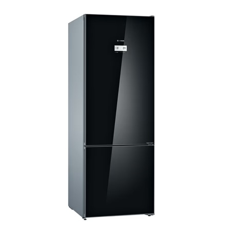 Bosch 559L 2 Star Frost Free Bottom Mounted Double Door Refrigerator (KGN56LB41I Black Mirror,Toughened Glass Shelves,Twist Ice Tray)