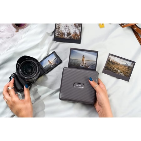Fujifilm Instax Link Wide Smartphone Printer, Grey, Standalone