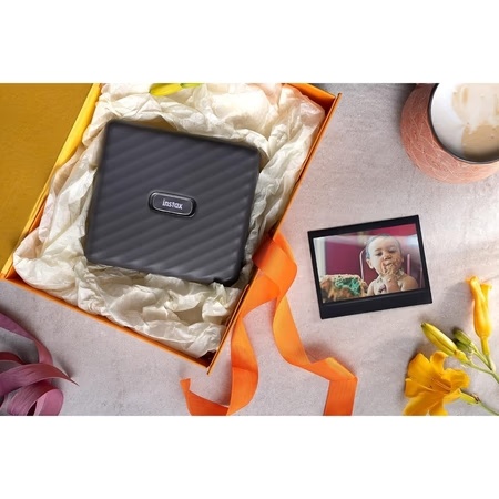 Fujifilm Instax Link Wide Smartphone Printer, Grey, Standalone