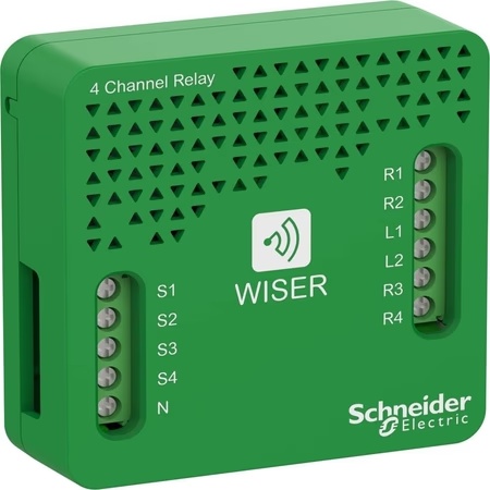 Wiser 4 Channel Automation Relay with App and Voice Control