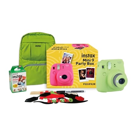 Fujifilm Instax Mini 9 Party box, Lime Green Instant Camera