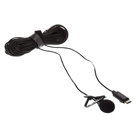 Boya BY-M3 Omnidirectional Clip On Lavalier Microphone For podcasting, vlogging, interviews (Black)