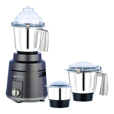 Bajaj Powerful Herculo 1000W Mixer Grinder with Nutri-Pro Feature, 3 Jars (Coffee Brown)