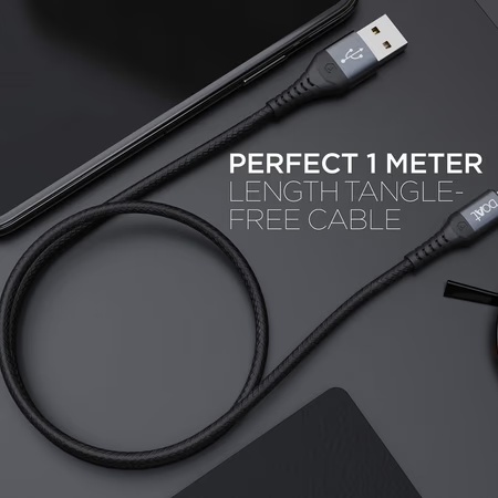 Boat LTG 550v3 USB to Lightning MFi Certified Cable, Mercurial Black 5 Boat LTG 550v3 USB to Lightning MFi Certified Cable, Mercurial Black