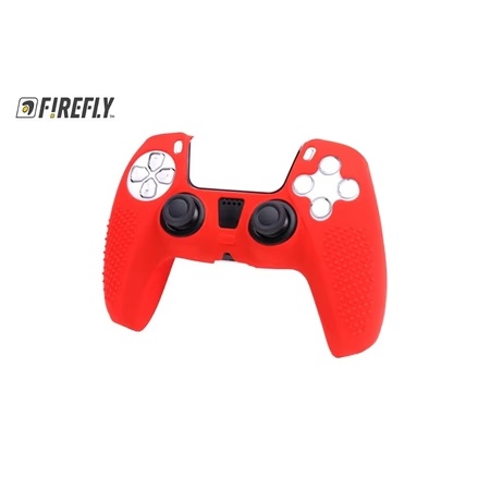 Firefly Silicone Cover for PS5 Controller, Dotted Candy Red
