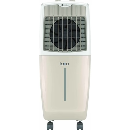 Havells Kalt GHRACAAD008 Personal Air Cooler with 24 Litre Capacity, White and Brown