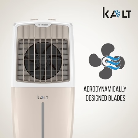 Havells Kalt GHRACAAD008 Personal Air Cooler with 24 Litre Capacity, White and Brown 6 Havells Kalt GHRACAAD008 Personal Air Cooler with 24 Litre Capacity, White and Brown