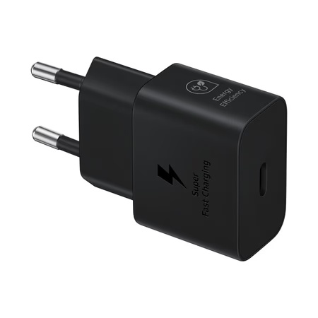 Samsung Original 25 Watt Type-C Travel Adapter with Cable, Black