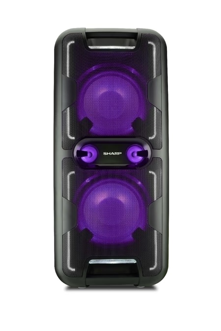 Sharp 240W PS-930 Party Speaker, Black, 240 Watts 4 Sharp 240W PS-930 Party Speaker, Black, 240 Watts