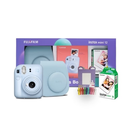 Fujifilm Mini 12 Moments Forever Instant Camera with Kit, Blue
