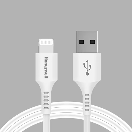 Honeywell 1.8 Meter MFi Certified Apple Lightning Cable, White