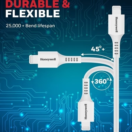 Honeywell 1.8 Meter MFi Certified Apple Lightning Cable, White 8 Honeywell 1.8 Meter MFi Certified Apple Lightning Cable, White