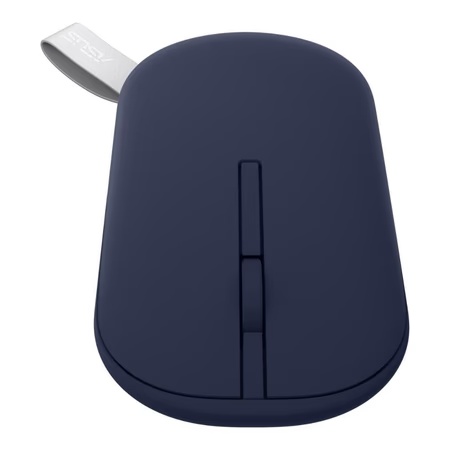 Asus Marshmallow MD100 Wireless Mouse, Quiet Blue, (Solar Blue cover also included)