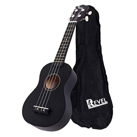 Revel RVL-UK21-BK Ukulele, Black