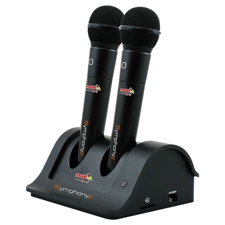 Persang Symphony PK-8080 Karaoke System (Two Cordless Mic with 5001 Songs), Black