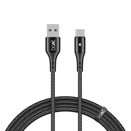 Boat A600 USB Type-C Cable, Mercurial Black
