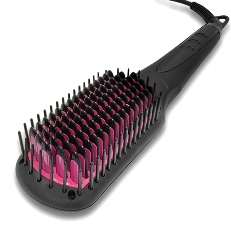 Agaro HSB2206 Hair Straightening Brush, Black