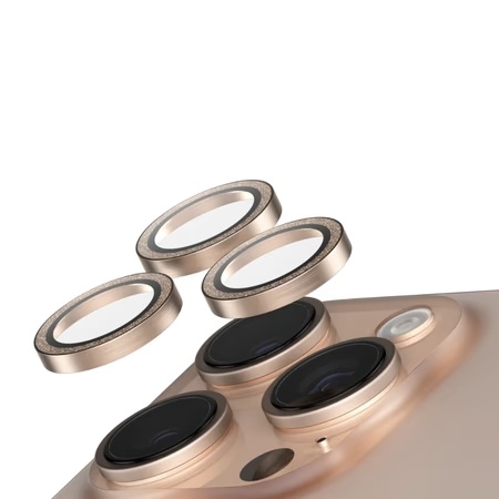 PanzerGlass SAFE Lens Protector Glitter Gold for Apple iPhone 16, SAFE95895