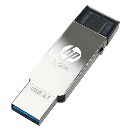 HP 128 GB x304m Dual Drive 3.1 Type-C OTG Flash Drive, MM-OTG128GB-03P